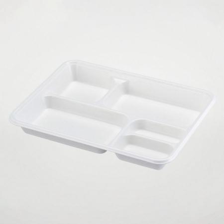 バガス容器(弁当)　本体のみ・300個　WB弁当27-21Aラミ　※電子レンジ可 ※北海道・沖縄・離島 送料別途