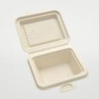 バガス容器(弁当)　600個　BBランチ135-115　※電子レンジ可 ※北海道・沖縄・離島 送料別途