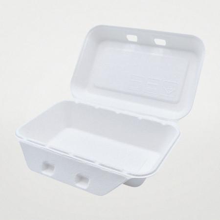 バガス容器(弁当)　200個　ABランチ220-140　※電子レンジ可 ※北海道・沖縄・離島 送料別途