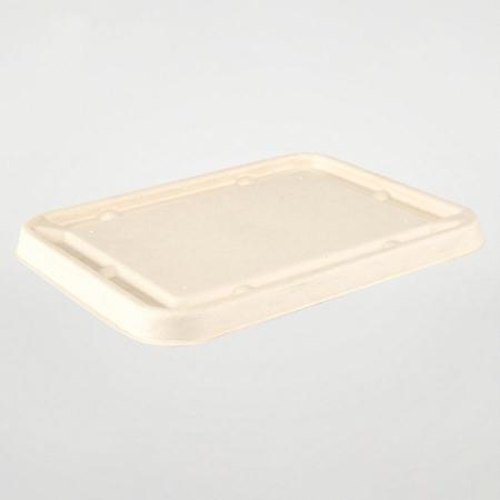 バガス容器(弁当)　フタのみ・400個　BBボックス共蓋　※電子レンジ可 ※北海道・沖縄・離島 送料別途