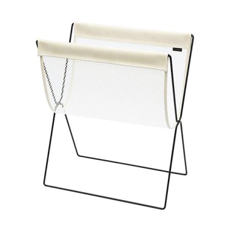 サイドワゴン　Lサイズ・オフホワイト　メッシュ×合皮　R-345・B　4990630345670　サキ(SAKI COLLECTION)