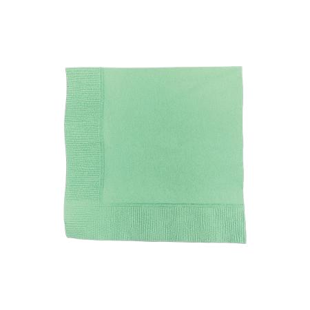 カクテルナプキン　4折 2プライ 245×245mm　グリーン 3,000枚　※北海道・沖縄・離島 送料別途 ※個人宅配送不可