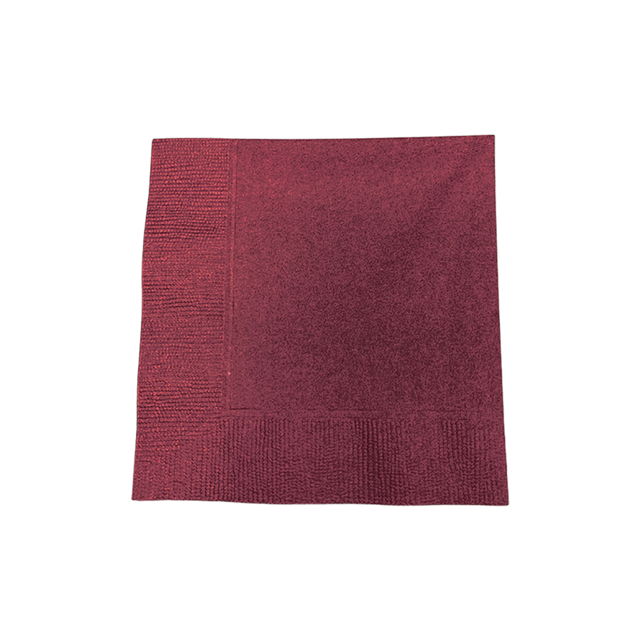 カクテルナプキン 4折 2プライ 245×245mm ワインレッド 3,000枚 ※北海道・沖縄・離島 送料別途 ※個人宅配送不可