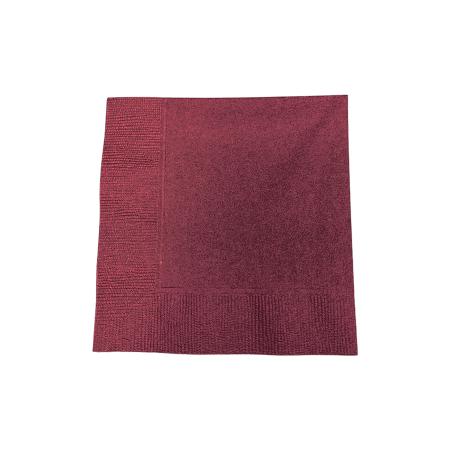 カクテルナプキン　4折 2プライ 245×245mm　ワインレッド 3,000枚　※北海道・沖縄・離島 送料別途 ※個人宅配送不可