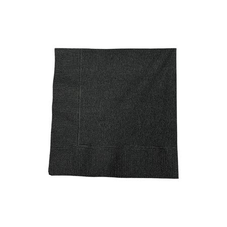 カクテルナプキン　4折 2プライ 245×245mm　ブラック 3,000枚　※北海道・沖縄・離島 送料別途 ※個人宅配送不可
