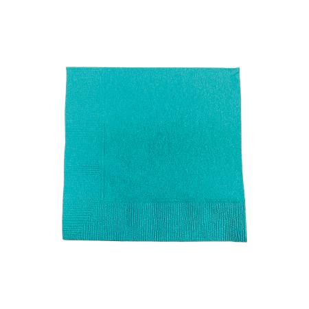 カクテルナプキン　4折 2プライ 245×245mm　マーメイドブルー 3,000枚　※北海道・沖縄・離島 送料別途 ※個人宅配送不可