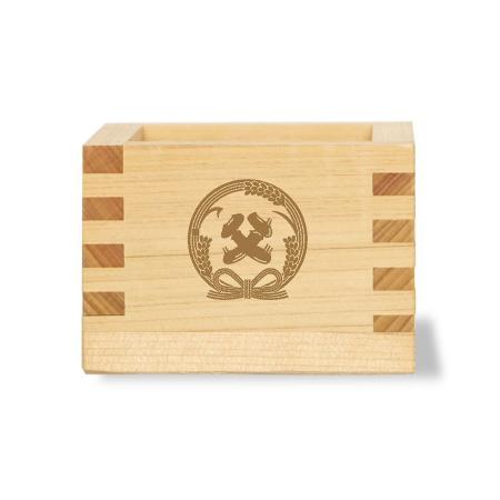 AON-038｜1合枡 オリジナルレーザー彫刻 完全データ入稿｜飲食店用品