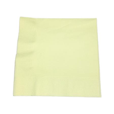 テーブルナプキン　4折 2プライ 325×325mm　イエロー 3,000枚　※北海道・沖縄・離島 送料別途 ※個人宅配送不可