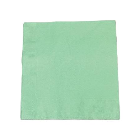 テーブルナプキン　4折 2プライ 325×325mm　グリーン 3,000枚　※北海道・沖縄・離島 送料別途 ※個人宅配送不可