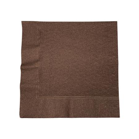 テーブルナプキン　4折 2プライ 325×325mm　チョコレート 3,000枚　※北海道・沖縄・離島 送料別途 ※個人宅配送不可