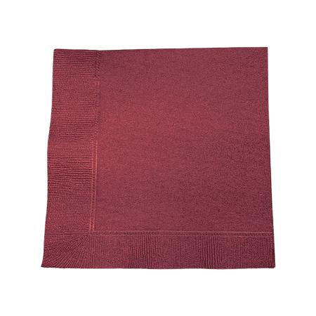 テーブルナプキン　4折 2プライ 325×325mm　ワインレッド 3,000枚　※北海道・沖縄・離島 送料別途 ※個人宅配送不可