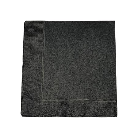 テーブルナプキン　4折 2プライ 325×325mm　ブラック 3,000枚　※北海道・沖縄・離島 送料別途 ※個人宅配送不可