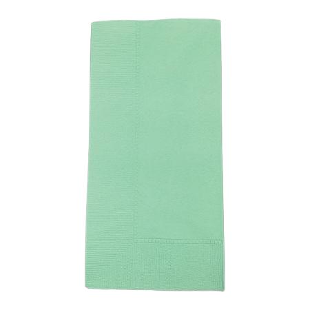 ひざ掛けナプキン　8折 2プライ 445×445mm　グリーン 2,000枚　※北海道・沖縄・離島 送料別途 ※個人宅配送不可