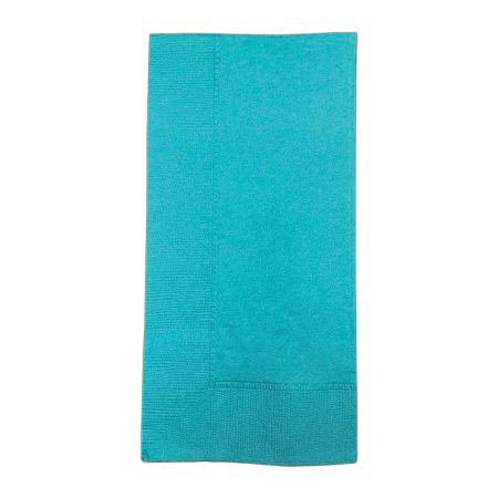 ひざ掛けナプキン　8折 2プライ 445×445mm　マーメイドブルー 2,000枚　※北海道・沖縄・離島 送料別途 ※個人宅配送不可