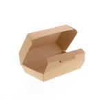 未晒ランチボックスS　400個　185×110×70mm　ノンフッ素ネオクラフト　※沖縄・離島 送料別途