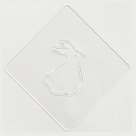 LAS-0108|カフェアートステンシル うさぎ2 卯年 お正月 日本 和 LAS-0108|カフェアートステンシル うさぎ2 卯年 お正月 日本 和
