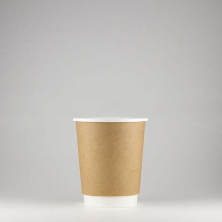 BMT-036｜断熱クラフト二重カップ 240ml(8オンス) 80mm口径 1,000個