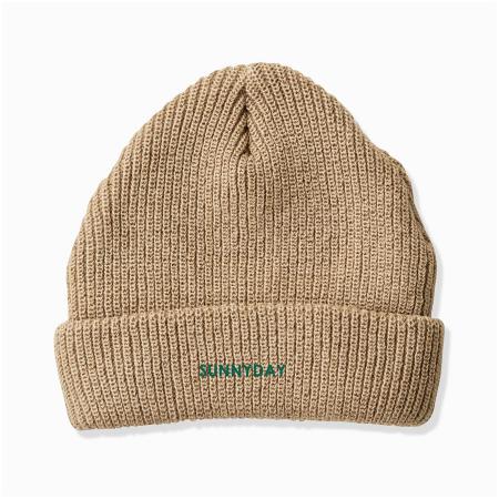 USA製】stussy ステューシー 刺繍ストックロゴ カーキグリーン ニット帽 ニットキャップ ビーニー |  used_clothing_katharsis
