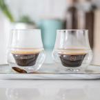 EQ断熱ガラス　ダブルウォールグラス　75ml エスプレッソ2個セット　KRUVE(クルーヴ)PROPEL Espresso Glasses ※沖縄・離島 送料別途